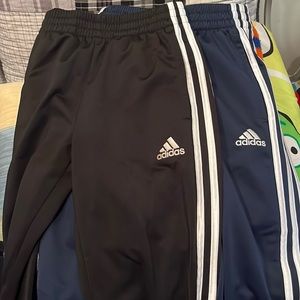 Bundle of 2 pair Adidas 3 stripe joggers